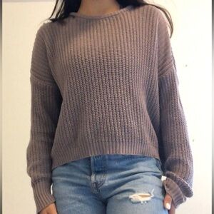 Brandy Melville Brown Crew Neck Sweater